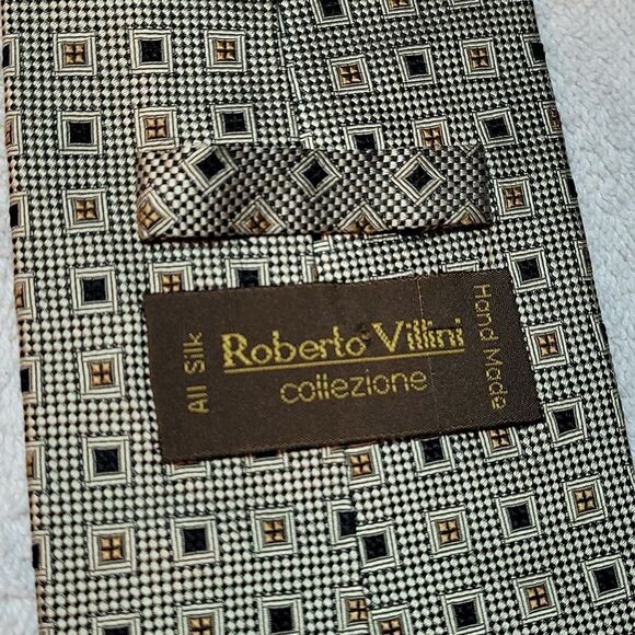 Roberto Villini all silk‎ men's tie - Picture 3 of 6